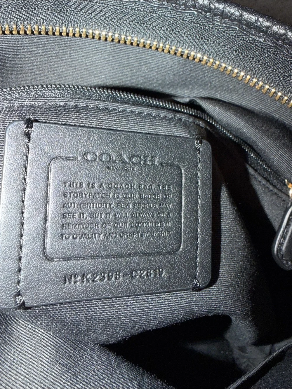 Coach Brown Signature Monogram Messenger Bag with Black Strap and wallet - Picture 5 of 5